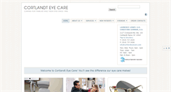 Desktop Screenshot of cortlandteyecare.com