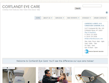 Tablet Screenshot of cortlandteyecare.com